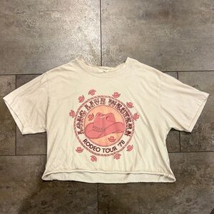 Vintage Graphic Tee with Pink Design